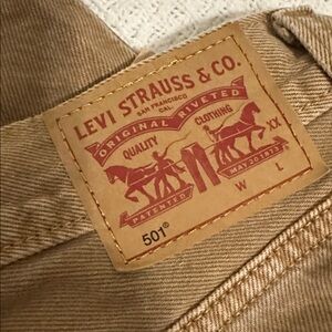 Levi's Tan Denim Jeans